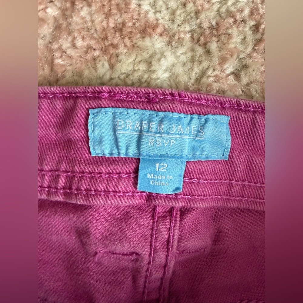 Draper James Pink Demin Ankle Crop - Picture 3 of 4